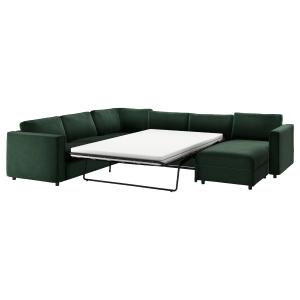 IKEA - funda sofá cama esquina 5,  chaiselongueDjuparp verd…