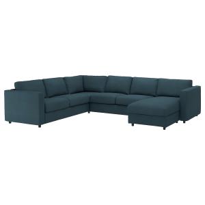 IKEA - funda sofá cama esquina 5,  chaiselongueHillared azu…