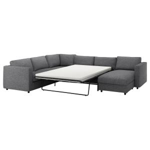 IKEA - funda sofá cama esquina 5,  chaiselongueLejde grisne…