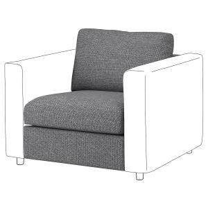 IKEA - módulo 1 asiento, Lejde grisnegro Lejde gris/negro