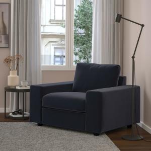 IKEA - sillón, con reposabrazos anchosDjuparp gris oscuro c…