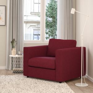 IKEA - sillón, Lejde rojomarrón Lejde rojo/marrón