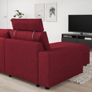 IKEA - Sofá 3 plazas con chaiselongue con reposabrazos anch…