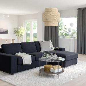 IKEA - sofá 3 plazas con chaiselongue, con reposabrazos anc…