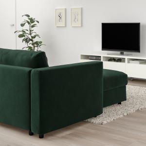 IKEA - sofá 5 plazas esquina,  chaiselongueDjuparp verde os…