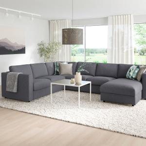 IKEA - sofá 5 plazas esquina,  chaiselongueGunnared gris -…