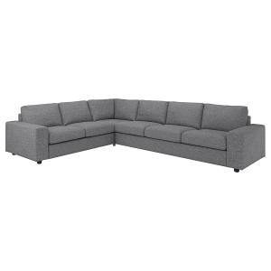 IKEA - sofá 5 plazas esquina, con reposabrazos anchosLejde…
