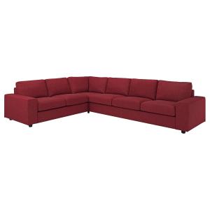 IKEA - sofá 5 plazas esquina, con reposabrazos anchosLejde…
