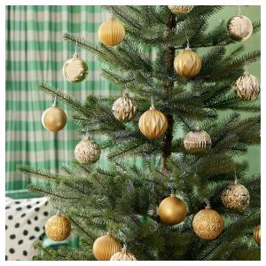 IKEA - bola árbol Navidad, dorado, 8 cm dorado