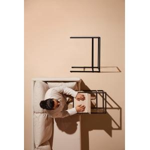 IKEA - soporte portátil, negro-marrónvidrio, 35x65 cm negro…