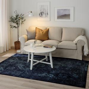 IKEA - alfombra, pelo corto, azul oscuro, 170x230 cm azul o…