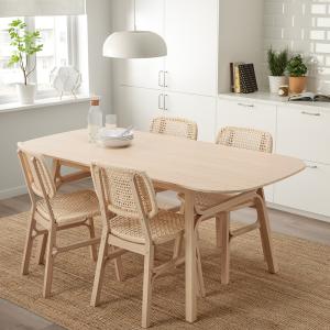 IKEA - VOXLÖV mesa y 4 sillas, bambúbambú, 180x90 cm bambú/…