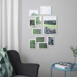 IKEA - marco para 4 fotografías, blanco, 21x41 cm blanco