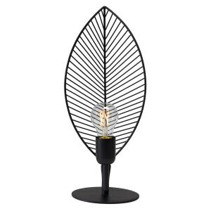 PR Home Lámpara de mesa Elm en forma de hoja, altura 42 cm