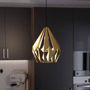 EGLO Lámpara colgante Carlton, 1 luz, oro, Ø 31 cm