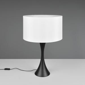 Trio Lighting Lámpara de mesa Sabia, Ø 40 cm, blanco/negro
