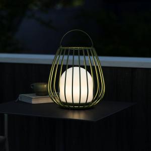 Nordlux Lámpara de mesa LED Jim To-Go, exterior, verde