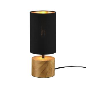 Reality Leuchten Lámpara de mesa Woody madera/tejido cilind…
