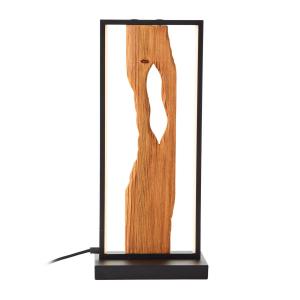 Brilliant Lámpara de mesa LED Chaumont de madera
