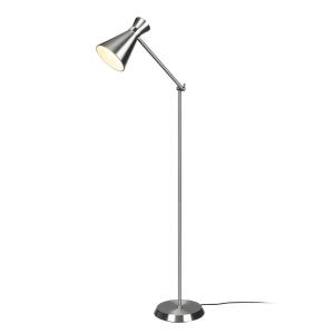 Reality Leuchten Lámpara de pie Enzo, altura 150 cm, níquel…