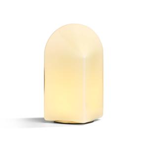HAY Parade Lámpara de mesa LED concha blanca altura 24 cm
