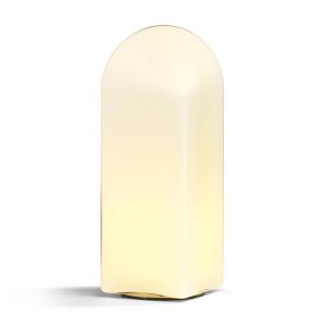 HAY Parade Lámpara de mesa LED concha blanca altura 32 cm