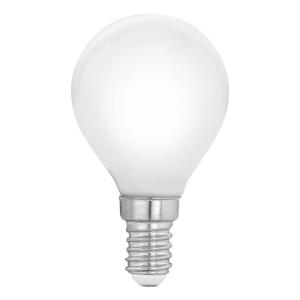 EGLO Bombilla LED E14 P45 4W, blanco cálido, opalino