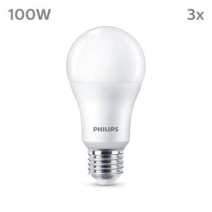 Philips LED E27 13W 1.521lm 4.000K mate 3 ud
