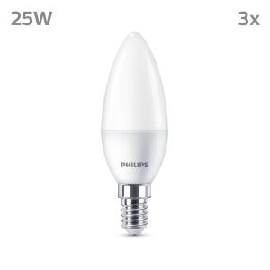 Philips vela LED E14 2,8W 250lm 2.700K mate 3 ud
