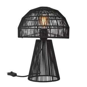 PR Home Porcini lámpara de mesa altura 37 cm negro