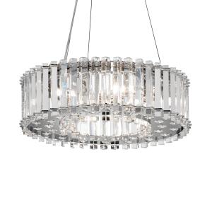 KICHLER Lámpara colgante LED Crystal Skye Ø 43,8 cm