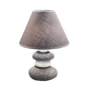 FH Lighting Lámpara de mesa Bella, altura 33,5 cm, gris/bla…