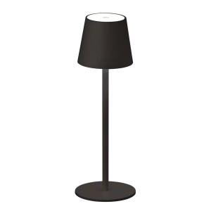 FH Lighting Lámpara de mesa LED Tropea con batería negro ar…