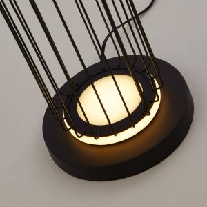 Searchlight Lámpara de pie LED Cage en diseño de jaula