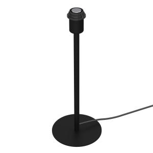 Luminex Lámpara de mesa Arden sin pantalla, negra, altura 4…