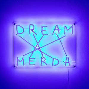 SELETTI Aplique decorativo LED Dream-Merda, azul