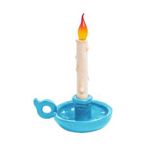 SELETTI Lámpara de mesa LED Grimm Bugia forma vela azul