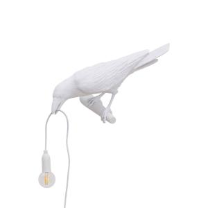 SELETTI Aplique LED Bird Lamp, izquierda, blanco