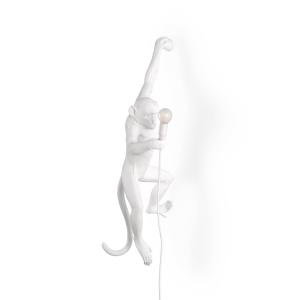 SELETTI Aplique LED exterior Monkey Lamp izquierda blanco