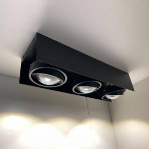 MEGATRON Cardano foco de techo LED 3 luces negro