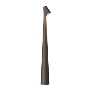 Vibia Africa Lámpara de mesa LED altura 45cm marrón oscuro