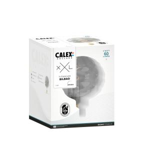 Calex Bilbao LED E27 4W dim 1.800 K titanio