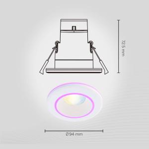 Calex Smart Halo downlight CCT RGB blanco