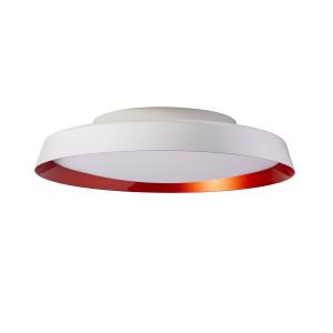 Carpyen Plafón LED Boop! Ø54cm blanco/rojo metalizado