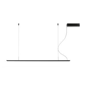 Carpyen Lámpara colgante LED Lineal, negra, longitud 158 cm