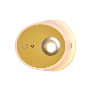 Carpyen Aplique LED Zoom foco salida USB, amarillo mostaza