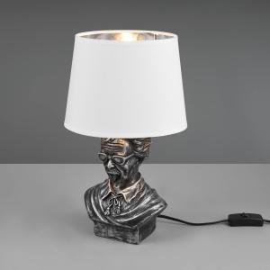 Reality Leuchten Lámpara de mesa Albert forma de busto plat…