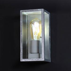 Eco-Light Aplique de exterior Karo, aluminio y vidrio, zinc