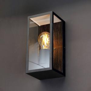 Eco-Light Aplique de exterior Karo, decoración de madera