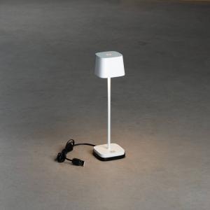 Konstsmide Lámpara de mesa LED Capri-Mini exterior, blanco